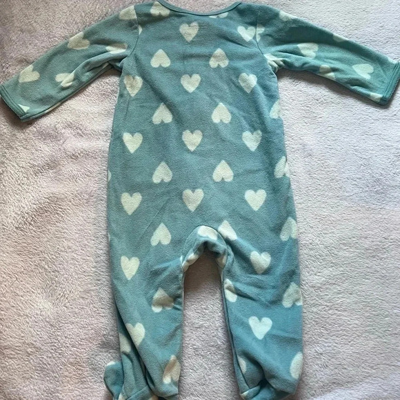 Carters 6 Months Footed Zipper Bunny Pajamas NWOT - Picture 2 of 3